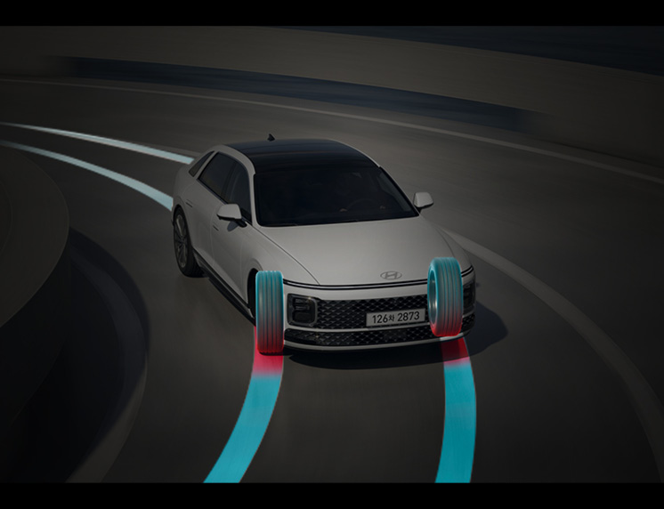 그랜저 하이브리드의 e-모션 드라이브