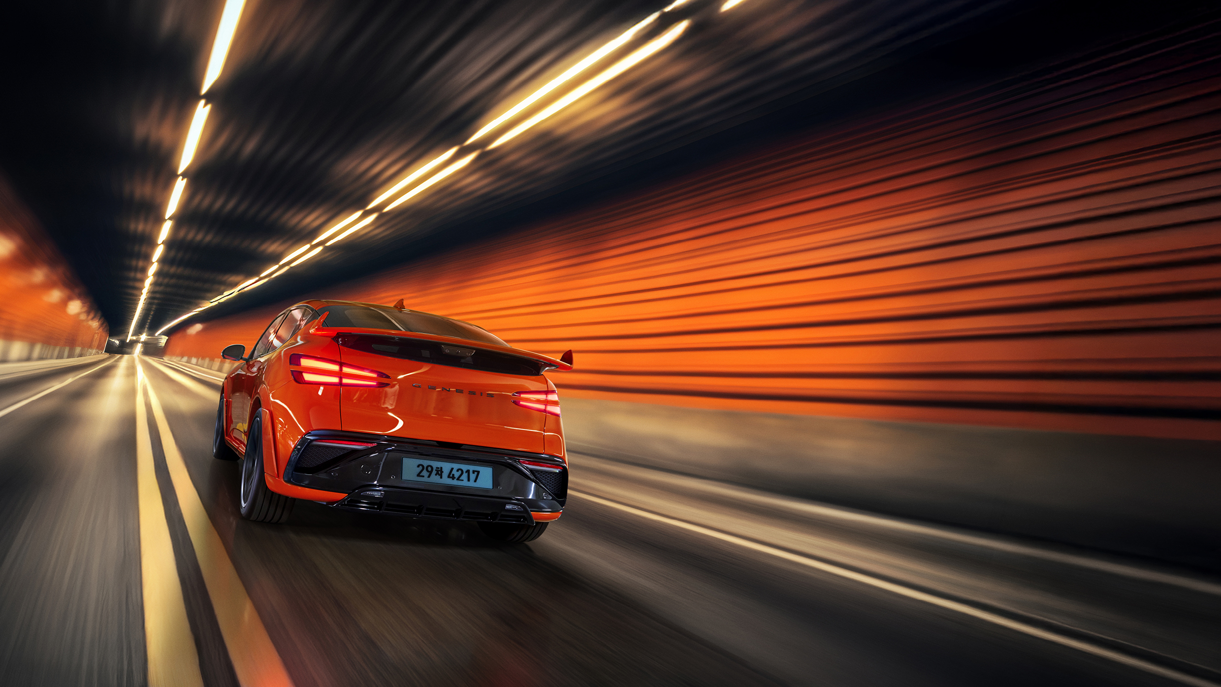 제네시스 GV60 마그마의 모습