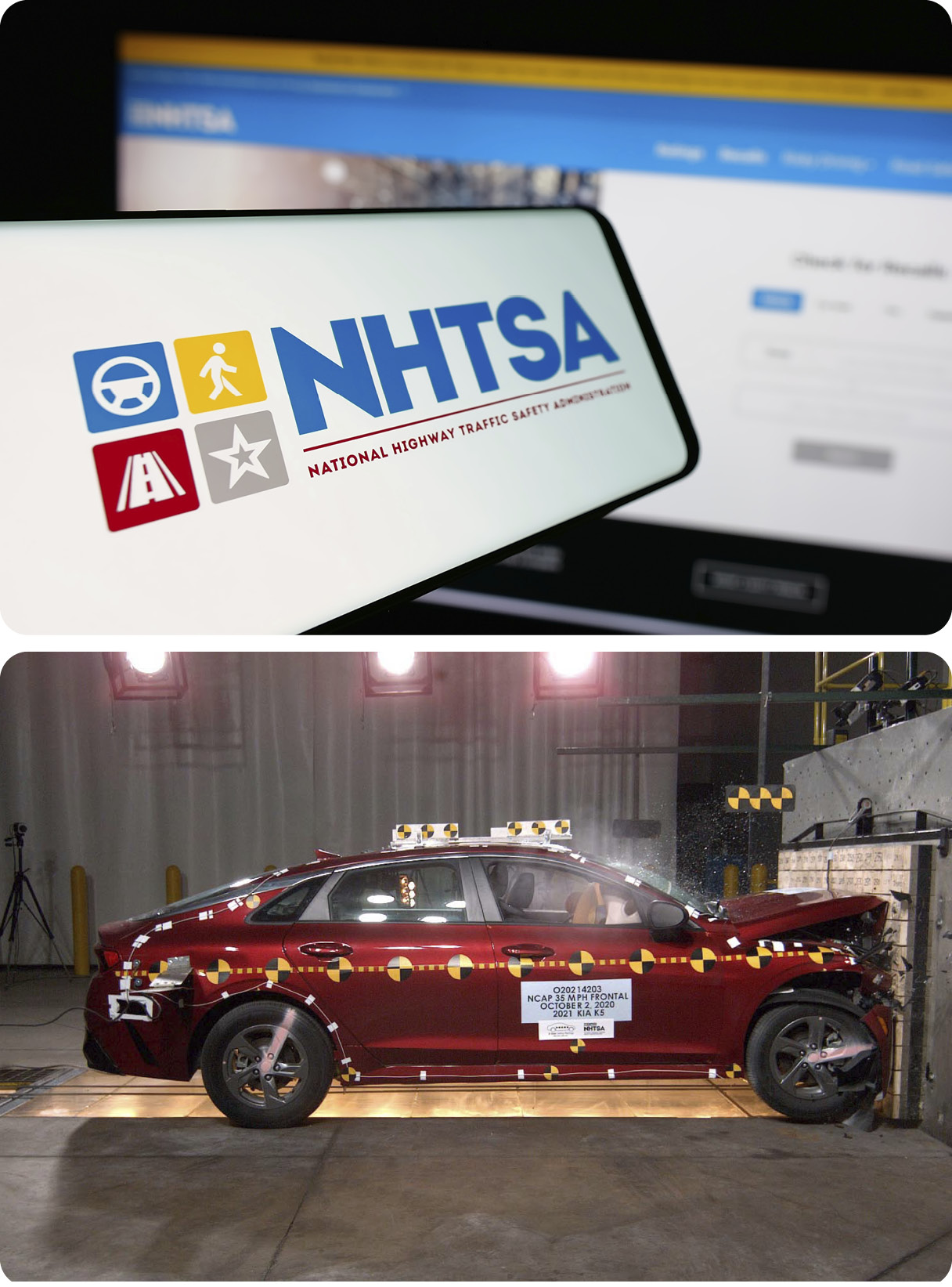 NHTSA 정면 충돌 시험