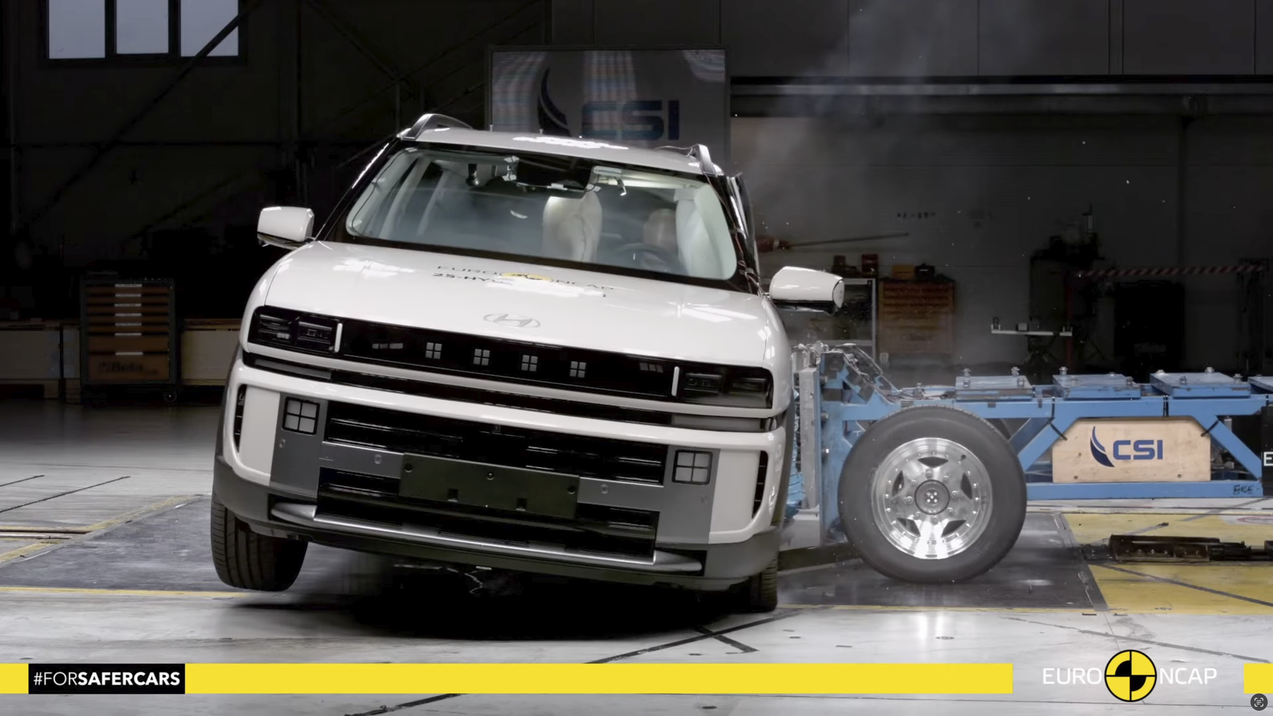 현대차 넥쏘 유로 NCAP의 측면 충돌 시험