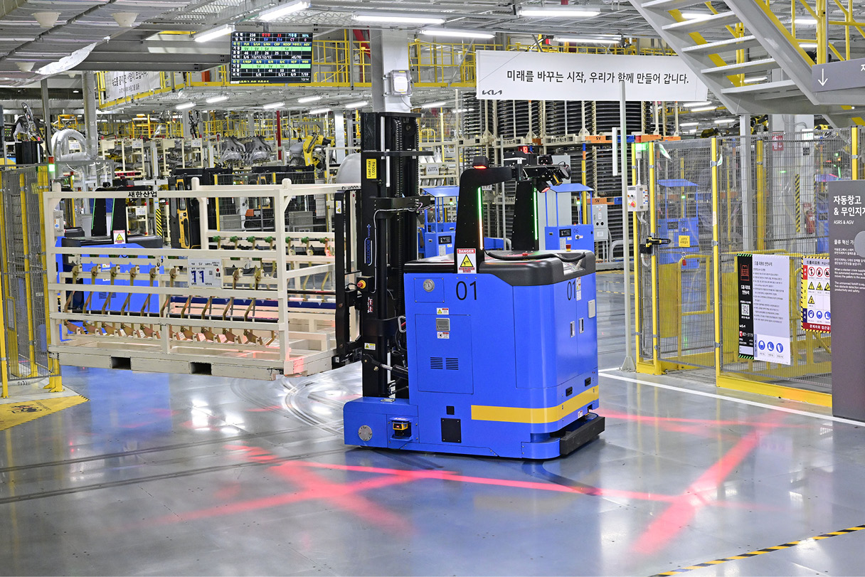 현대차그룹 생산 현장의 다양한 로봇