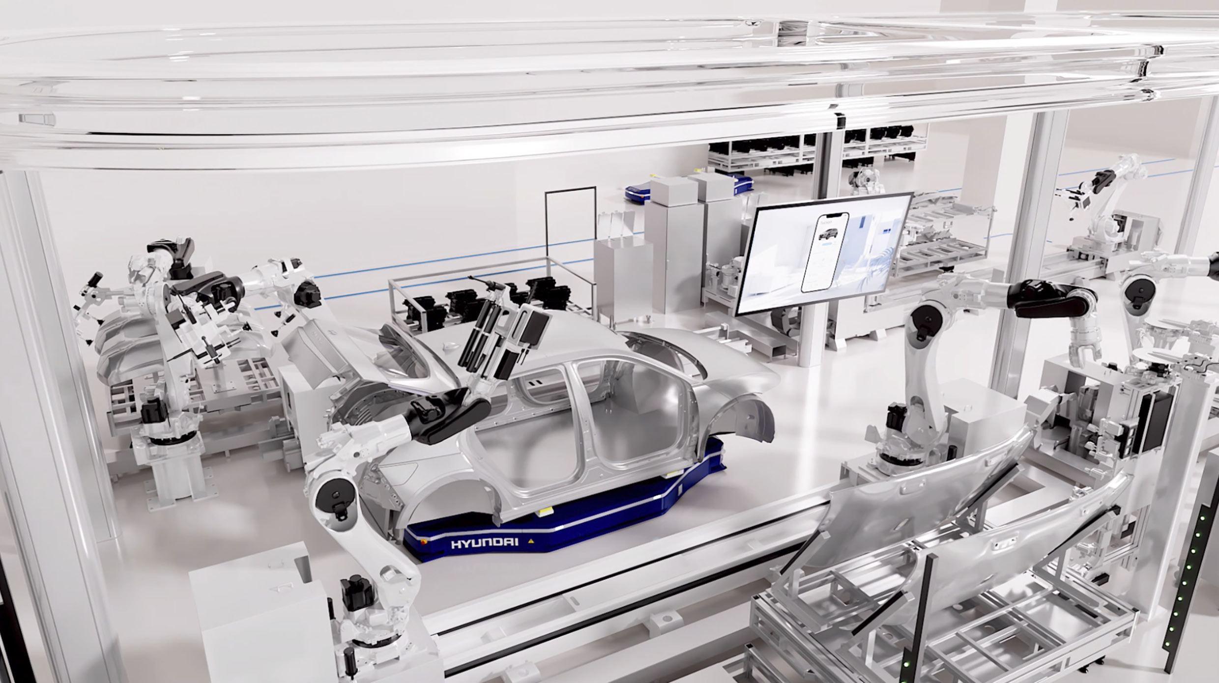 현대차그룹 생산 현장의 다양한 로봇