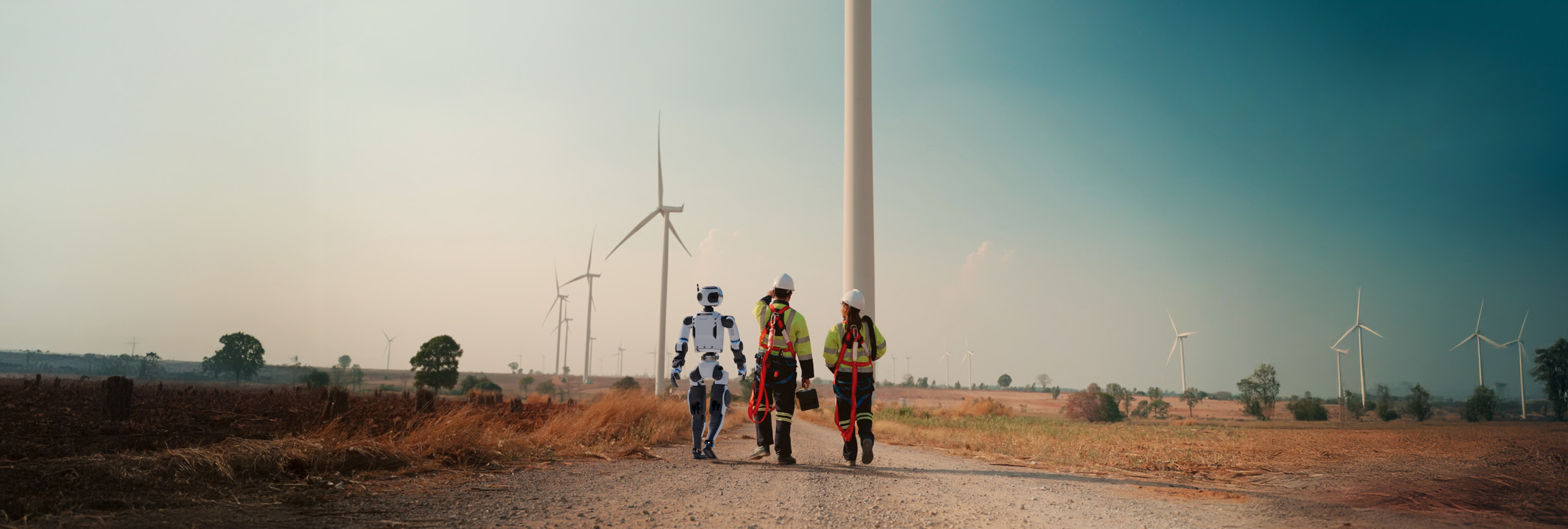 사람과 로봇이 자연스럽게 어우러져 작업하는 모습