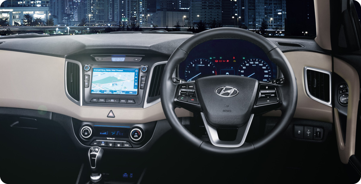 현대차 크레타의 콕핏