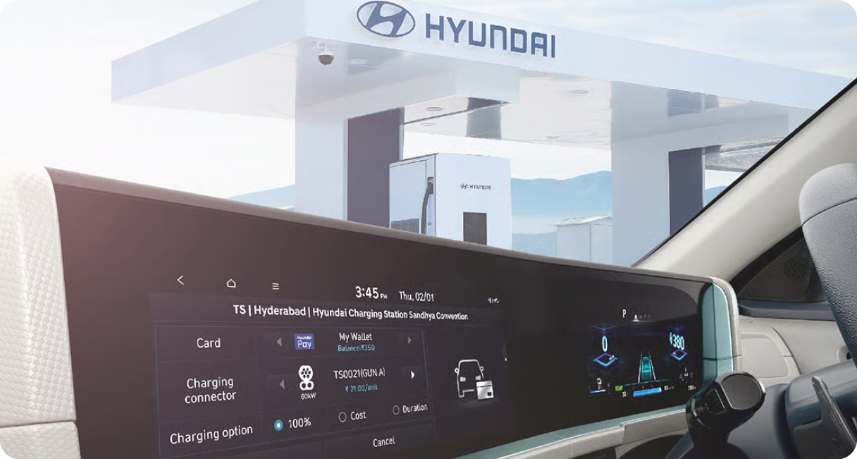 현대차 크레타의 인포테인먼트