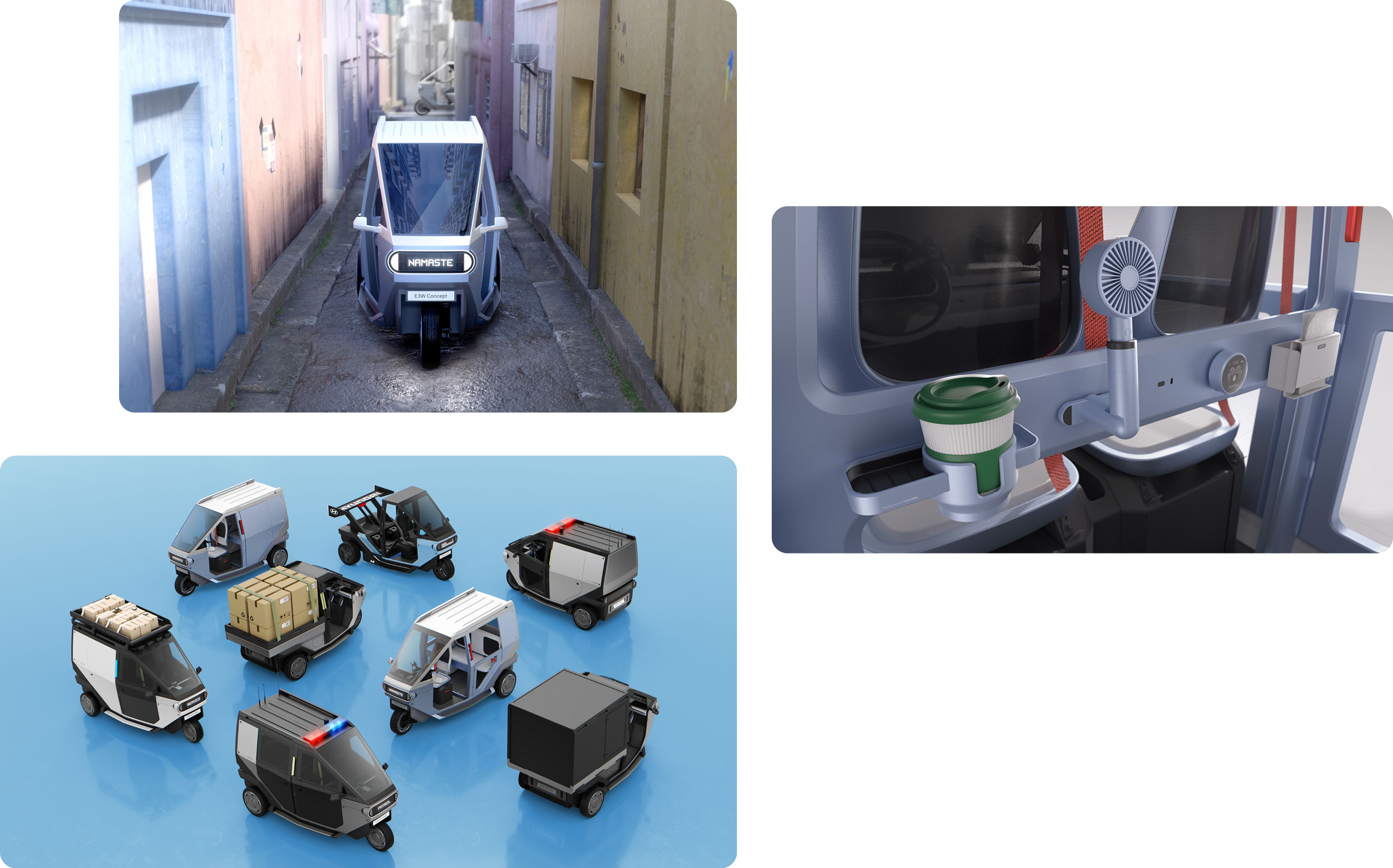 Various uses of E3W concept