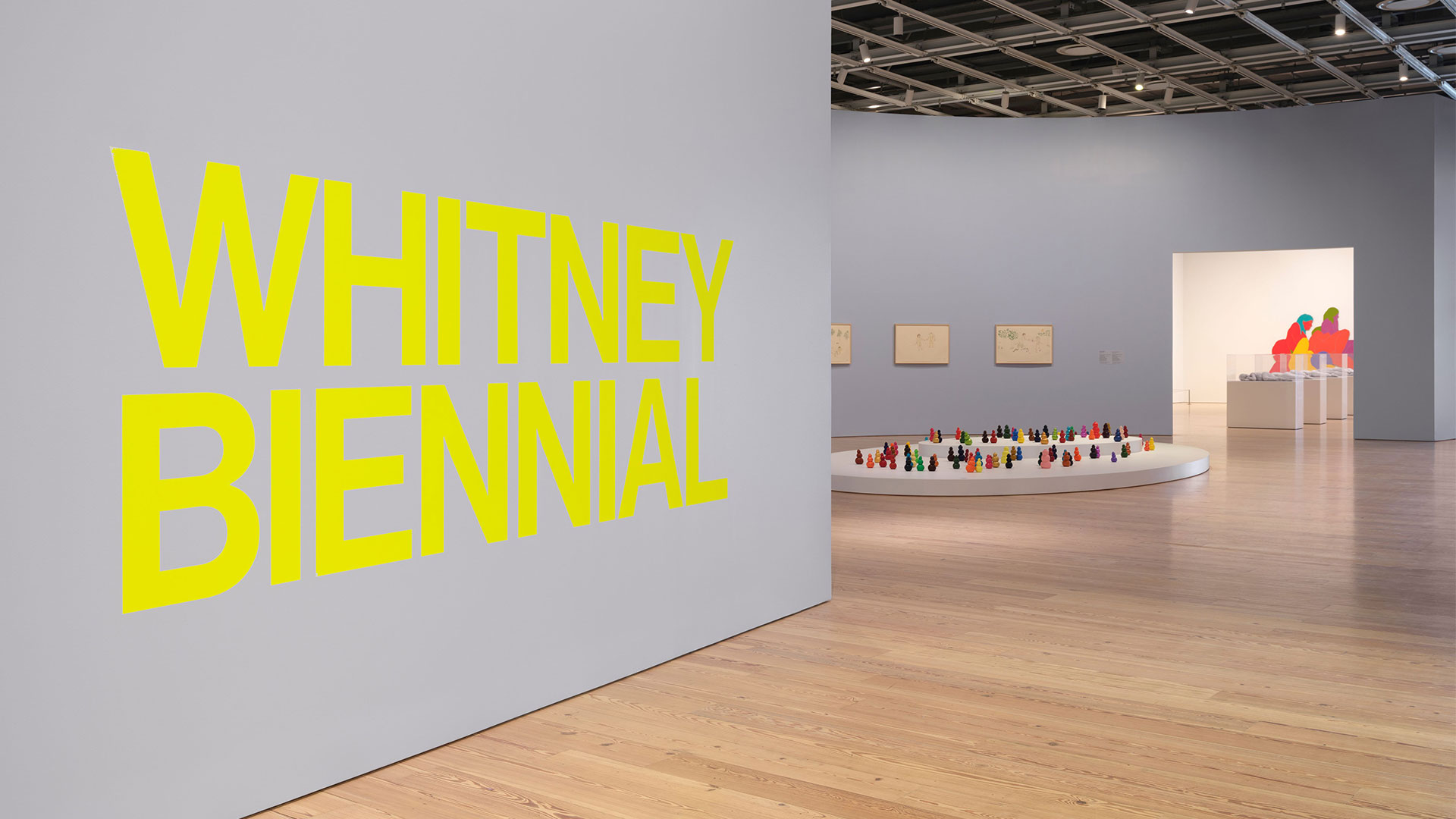Installation view of the Whitney Biennial 2026 (Whitney Museum of American Art, New York, March 8–August 23, 2026). Photo: Steven Probert.