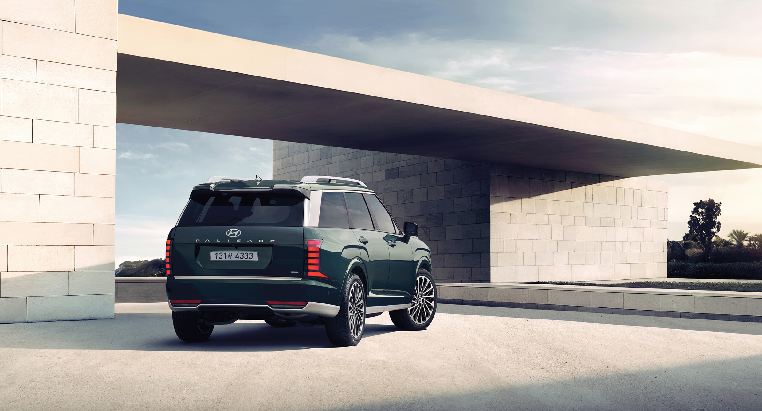 현대자동차 팰리세이드의 모습