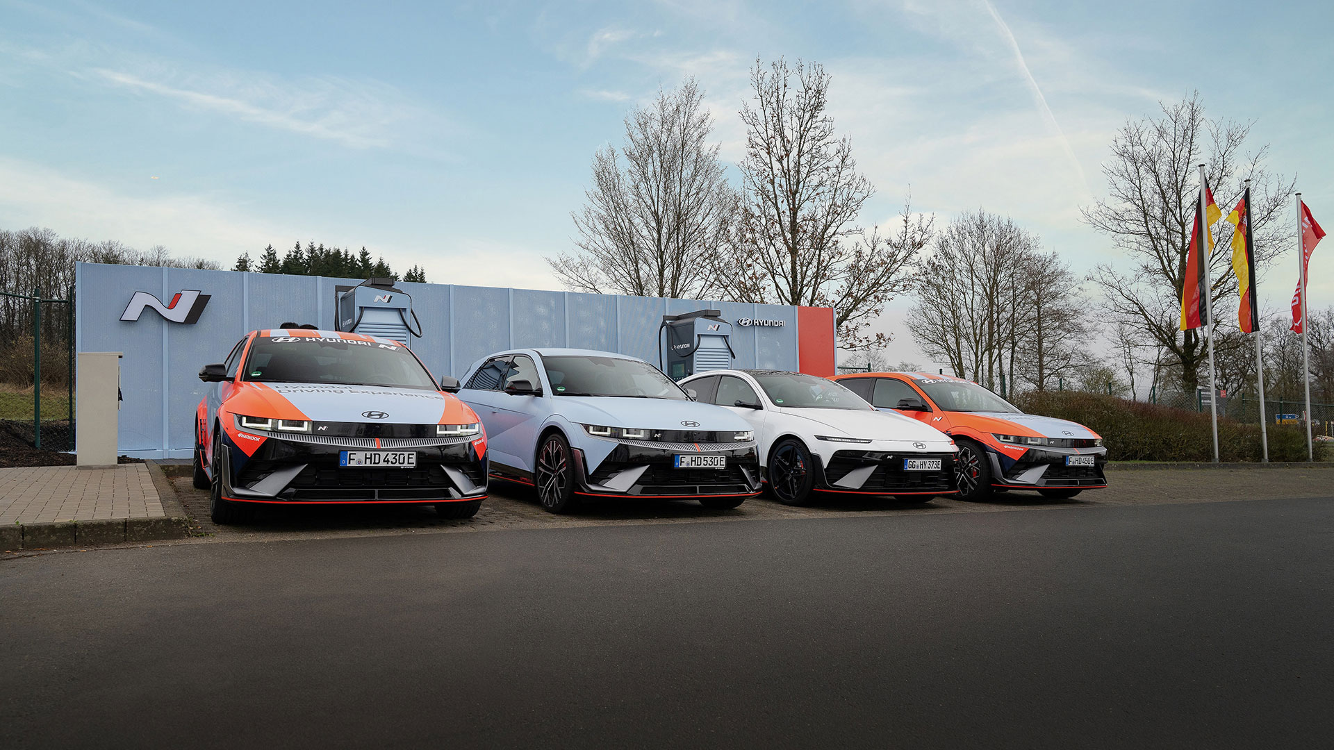 현대차가 독일 뉘르부르크링 서킷에 개소한 ‘뉘르부르크링 N 급속 충전소’