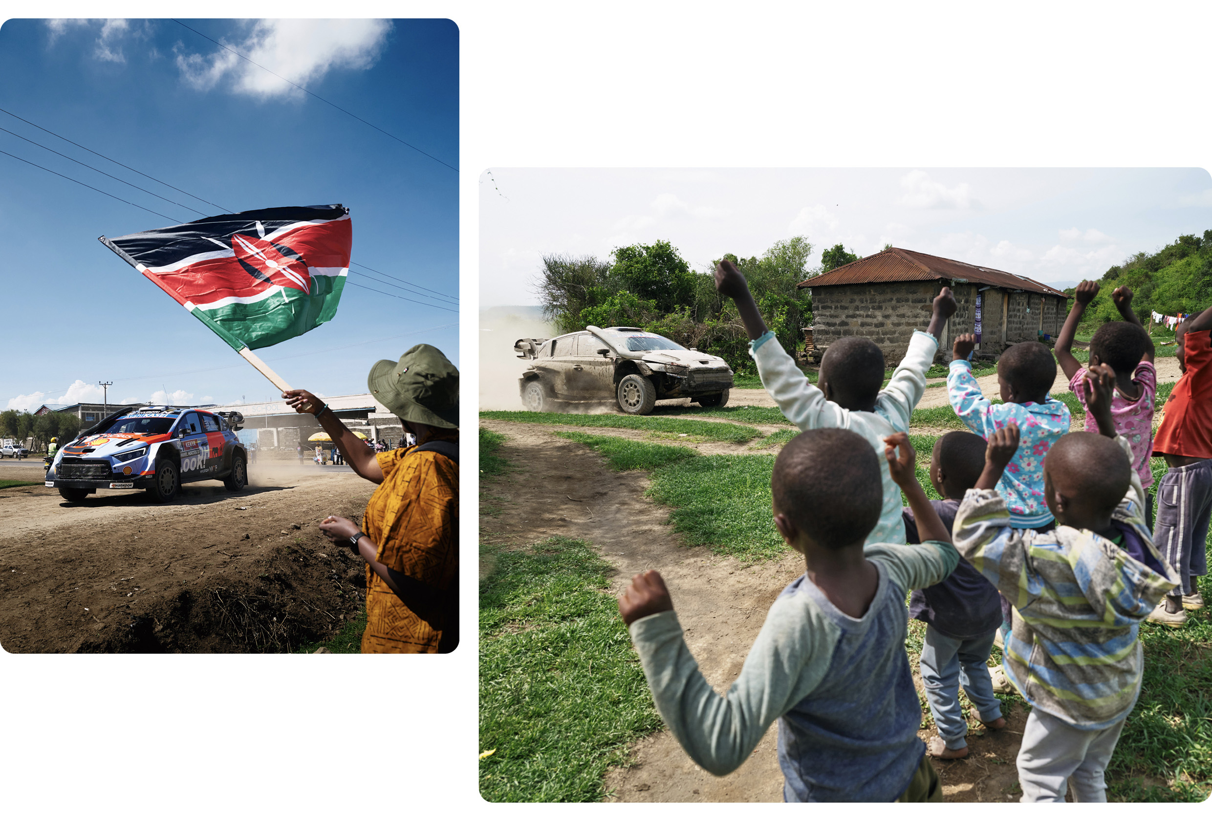 Scene of i20N Rally1 running