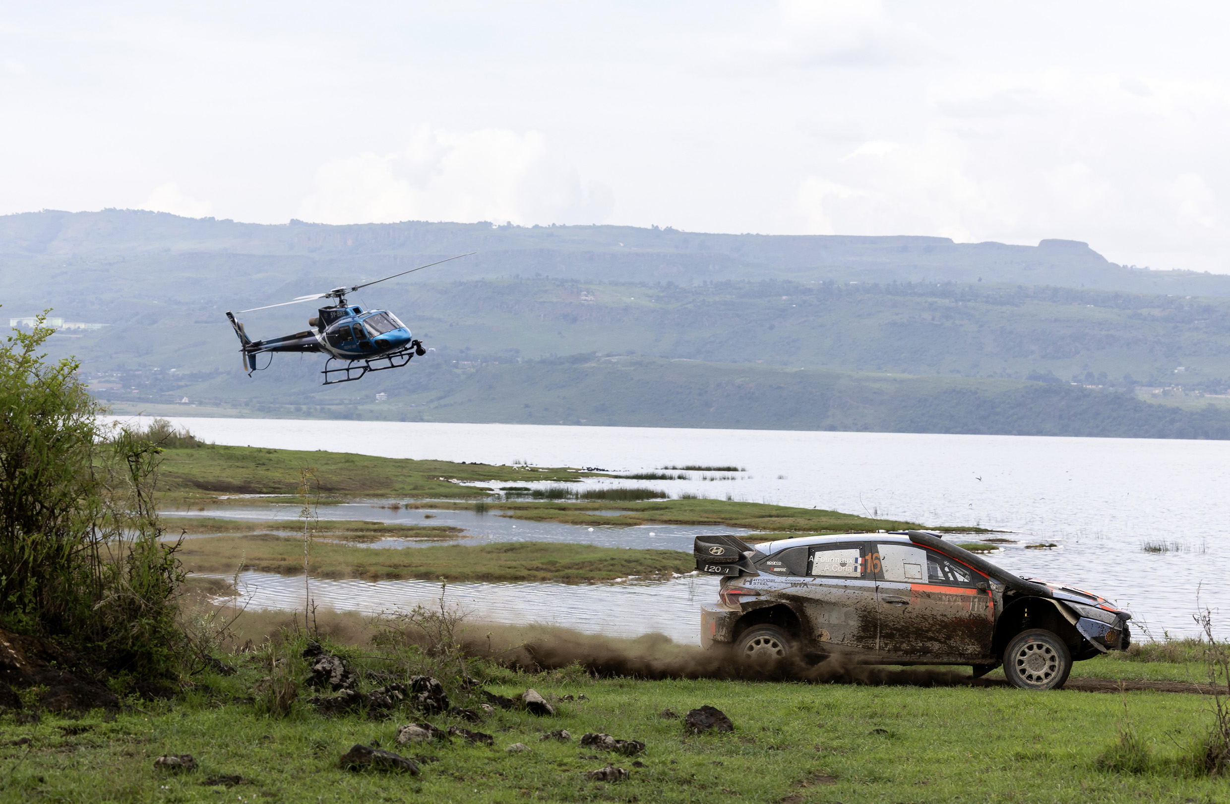 i20N Rally Car Running Safari Rally