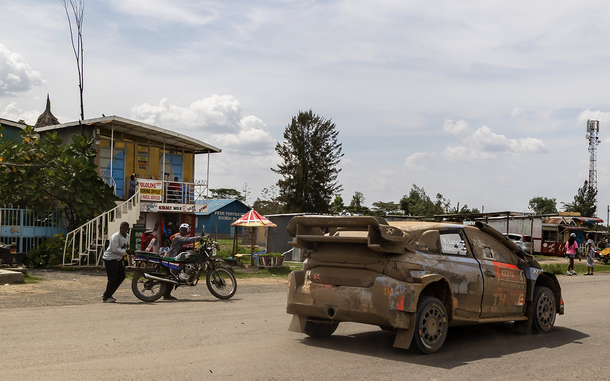 i20N Rally Car Running Safari Rally