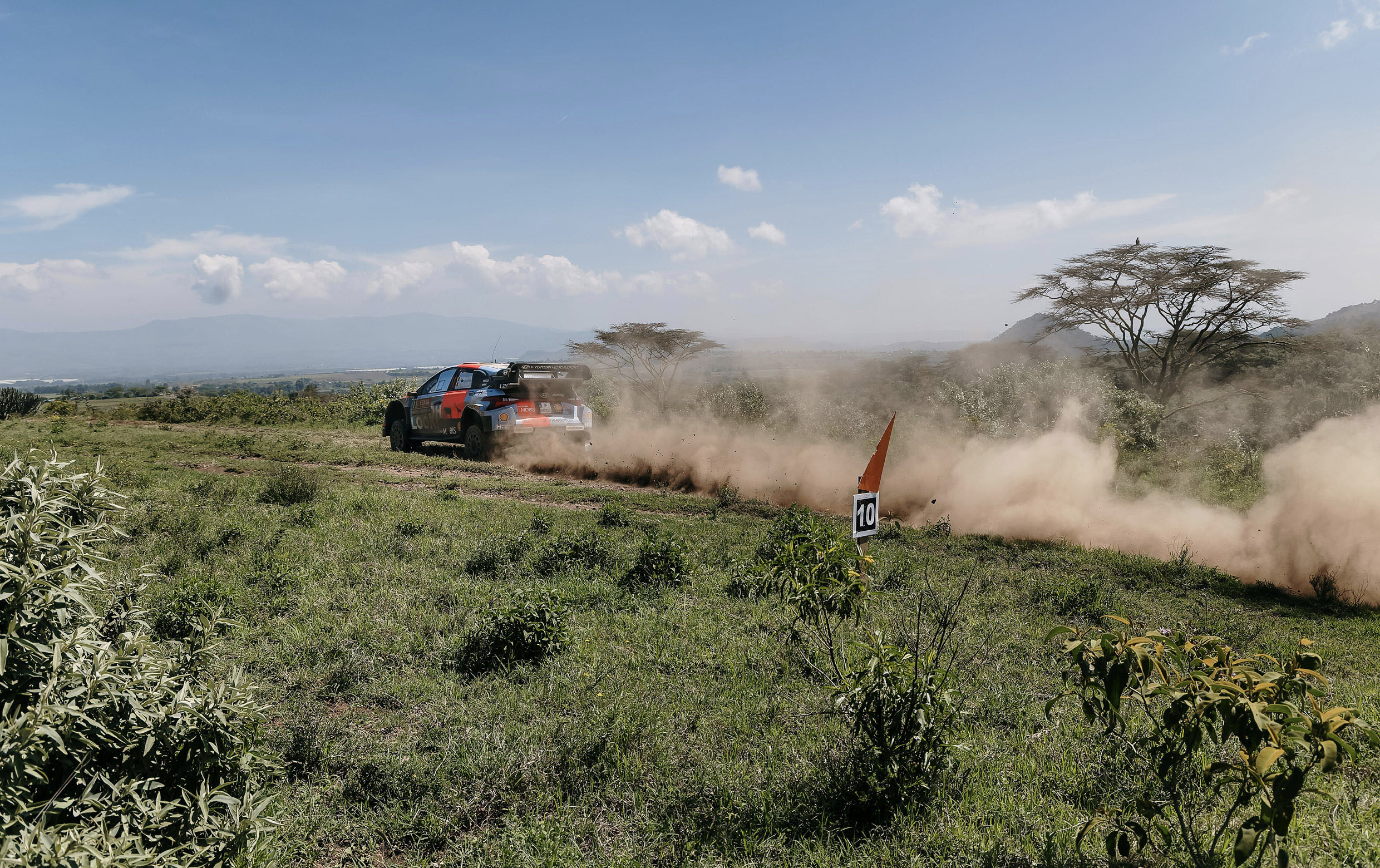 i20N Rally Car Running Safari Rally
