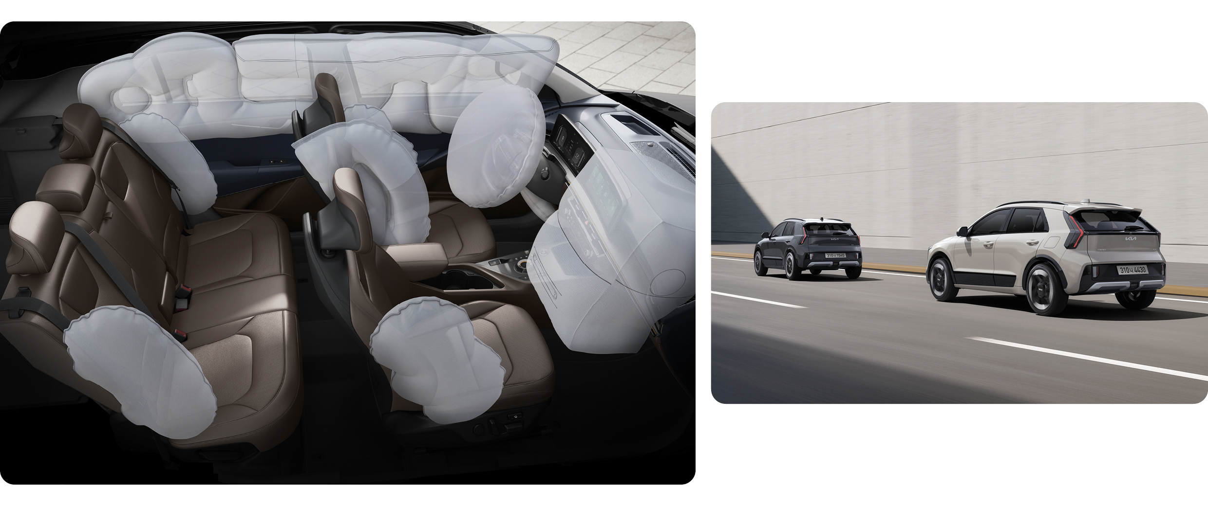 더 뉴 니로의 안전 설계를 보여주는 사진