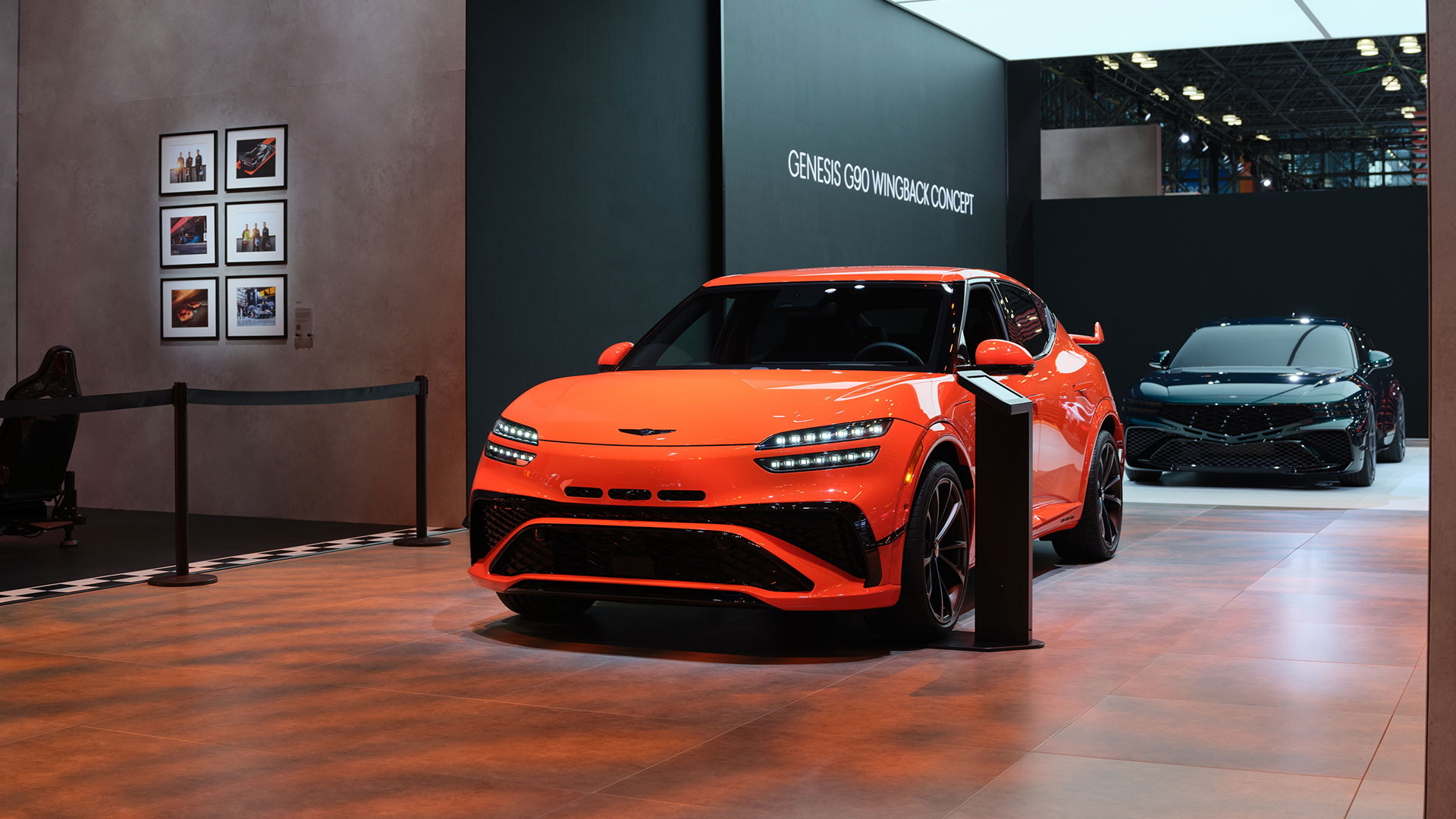 2026 뉴욕 국제 오토쇼에 전시된 제네시스 'GV60 마그마'