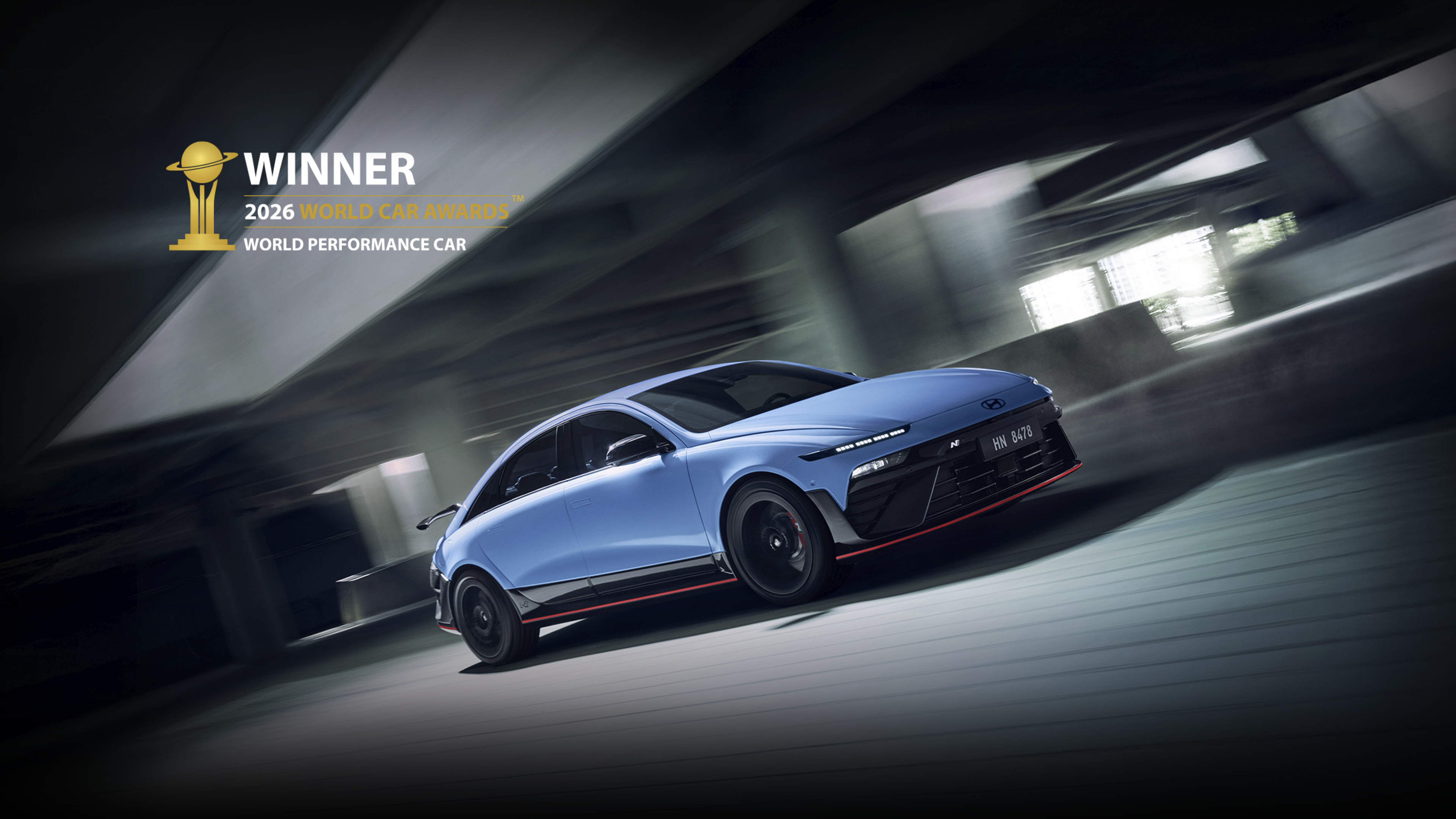 2026 세계 올해의 고성능차에 선정된 현대차 아이오닉 6 N의 모습