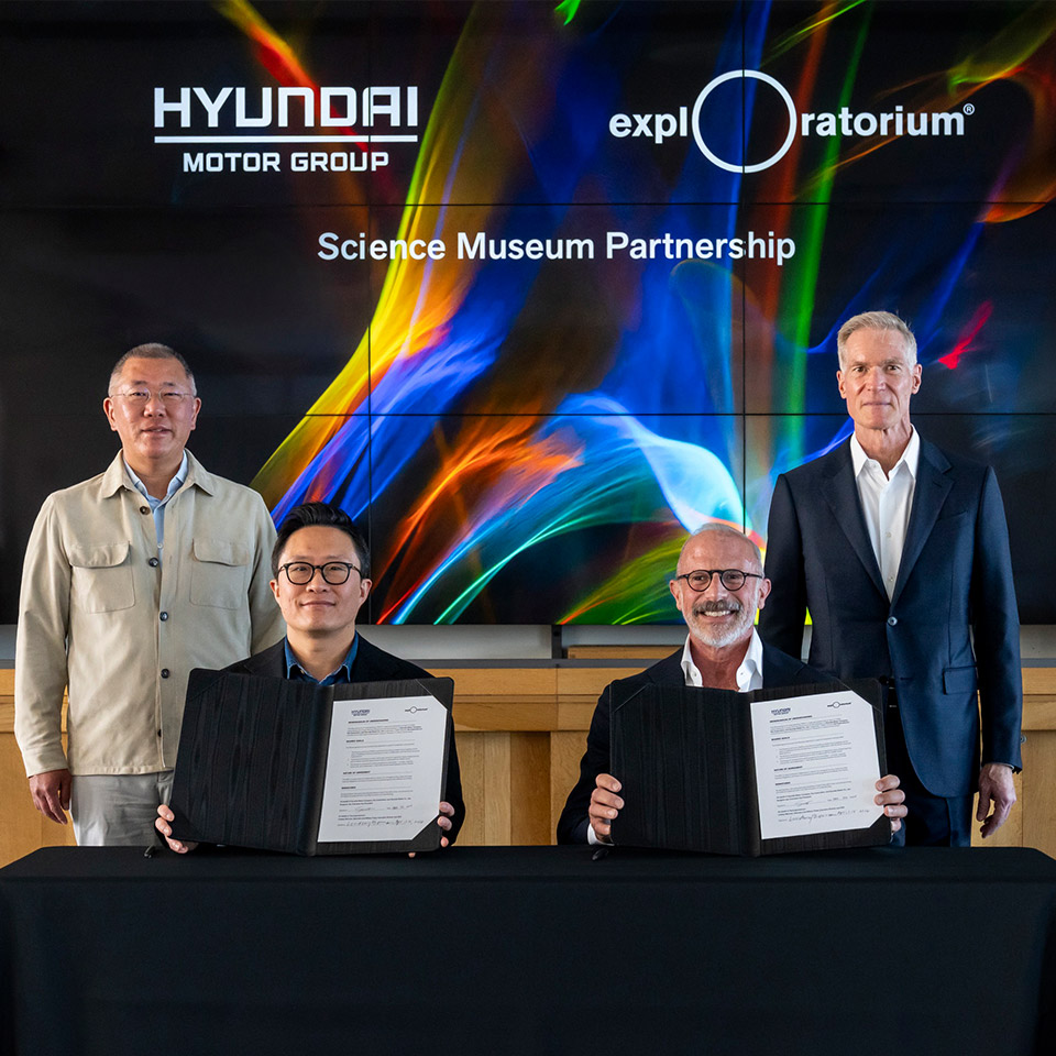 현대자동차그룹-익스플로라토리움 파트너십 관련 이미지