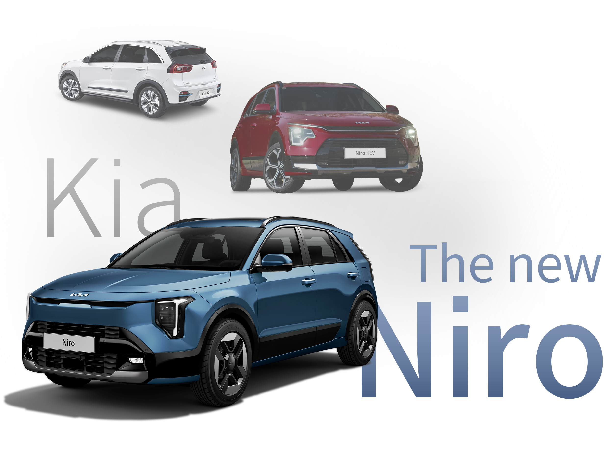 기아 역대 니로를 보여주는 사진