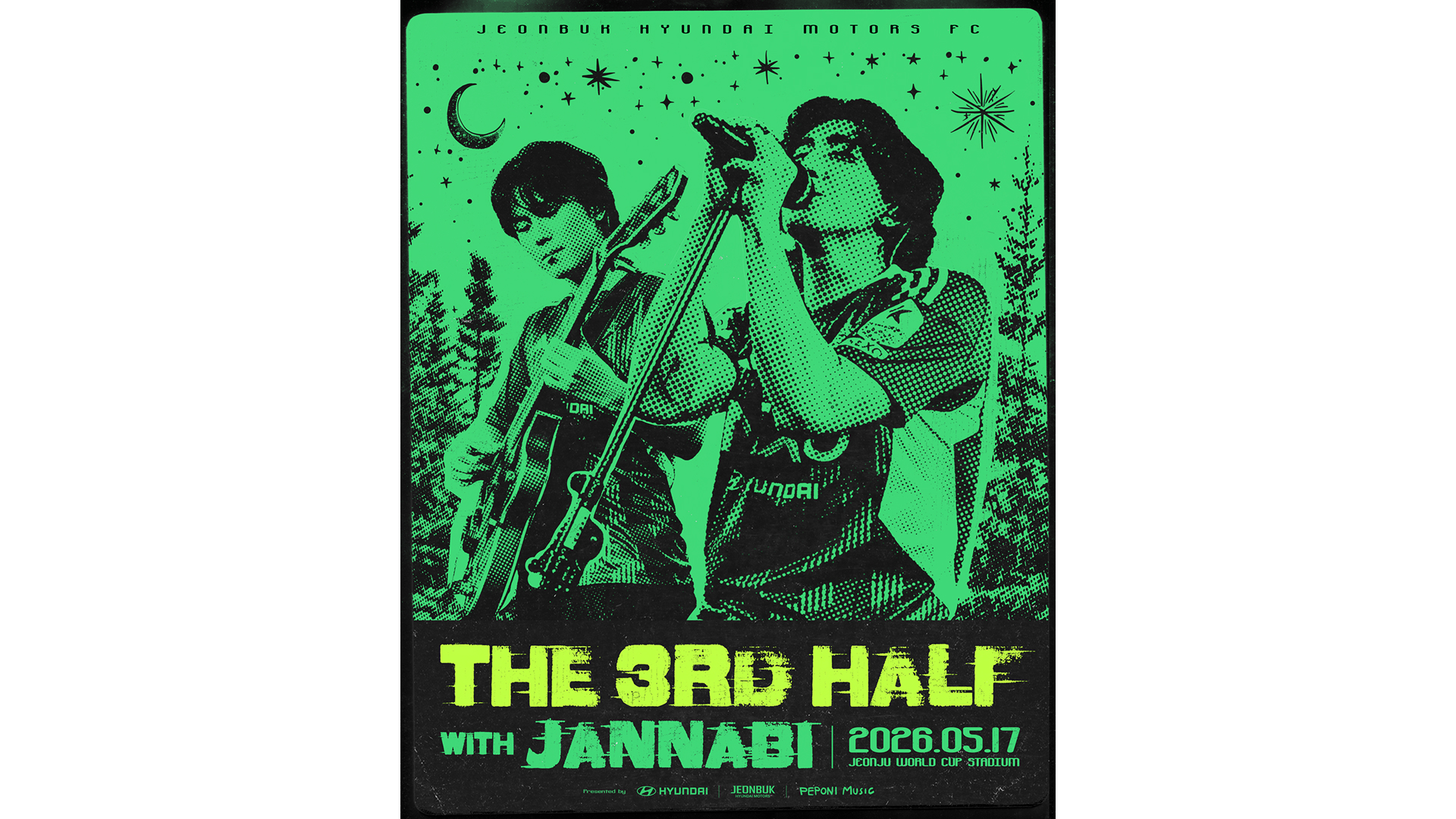 전북현대, K리그 최초 포스트 매치 콘서트 ‘The 3rd Half’ 론칭…첫 주자는 잔나비