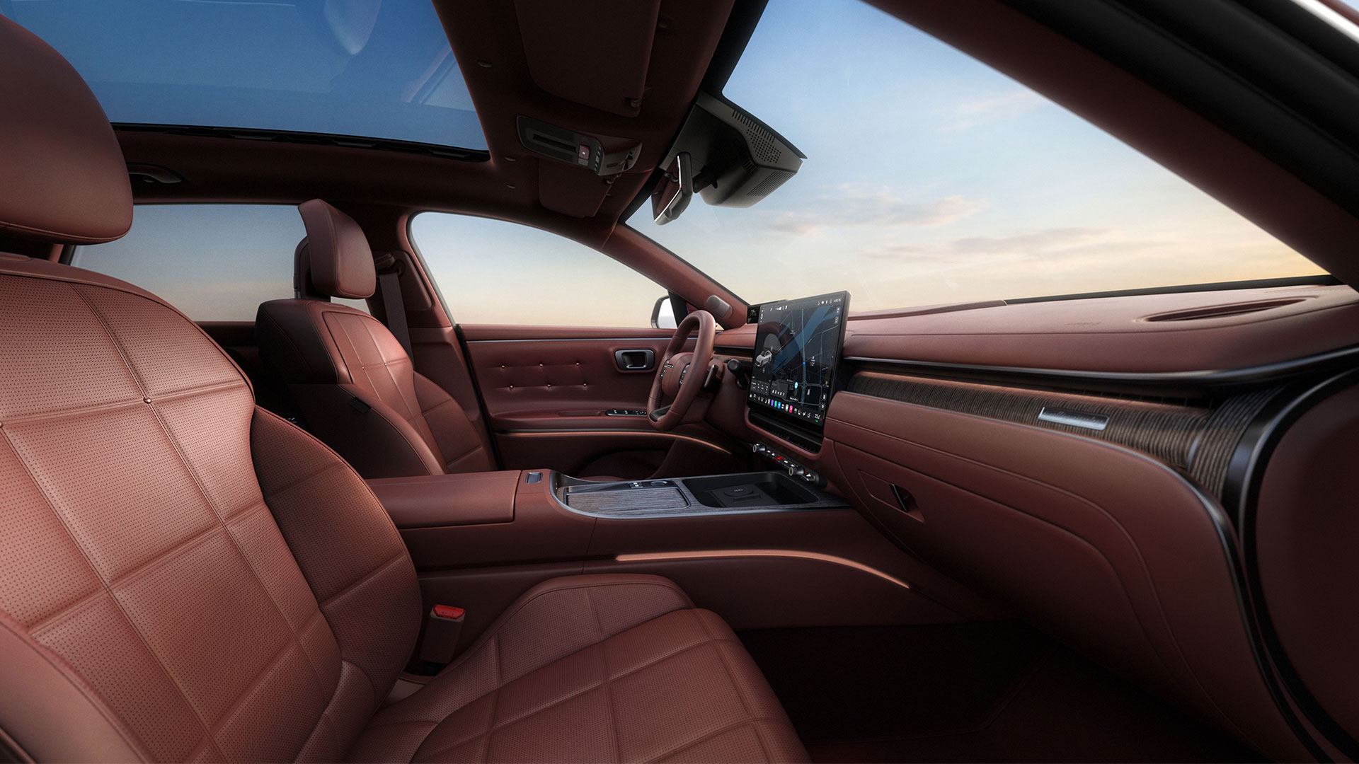 현대자동차가 신차급으로 완전히 탈바꿈한 그랜저의 페이스리프트 모델, ‘더 뉴 그랜저(The new Grandeur)’의 내·외장 디자인을 28일(화) 최초로 공개했다.-4