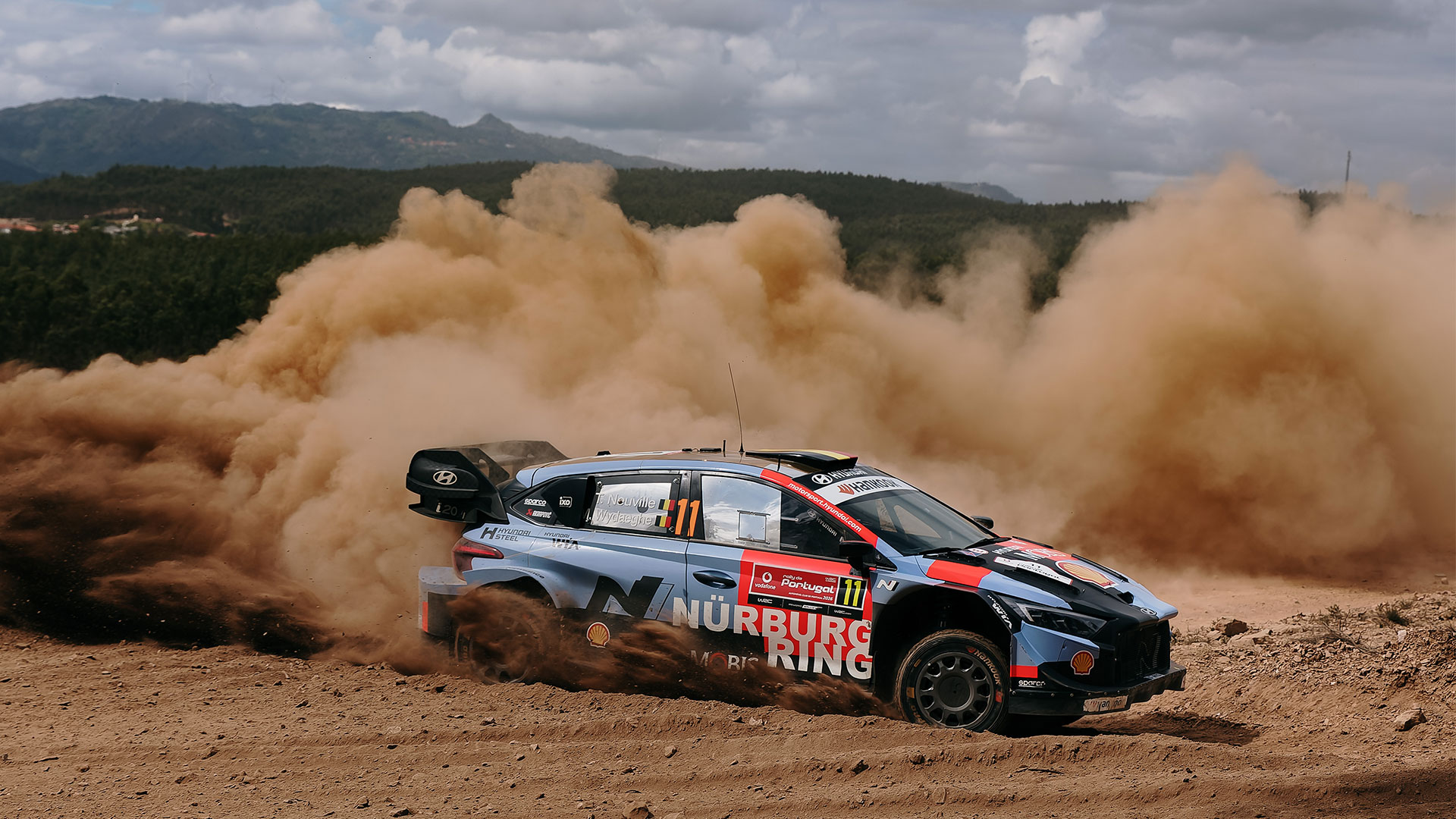 5월 7일(목)~10일(일, 현지시각) 열린 '2026 WRC' 포르투갈 랠리에서 역주하는 현대 월드랠리팀 'i20 N Rally1' 경주차