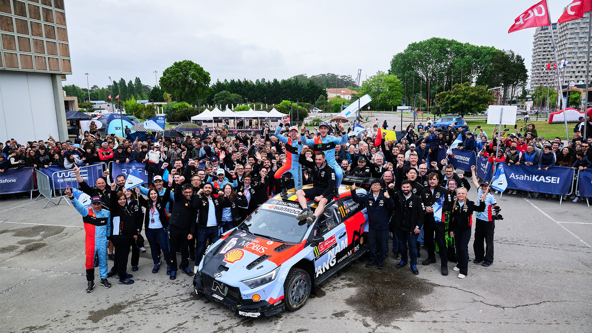 5월 7일(목)~10일(일, 현지시각) 열린 '2026 WRC' 포르투갈 랠리 우승을 기념하는 현대 월드랠리팀