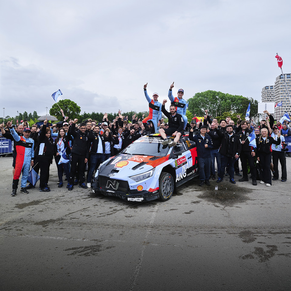 Hyundai Team Celebrate first win in 2026 WRC