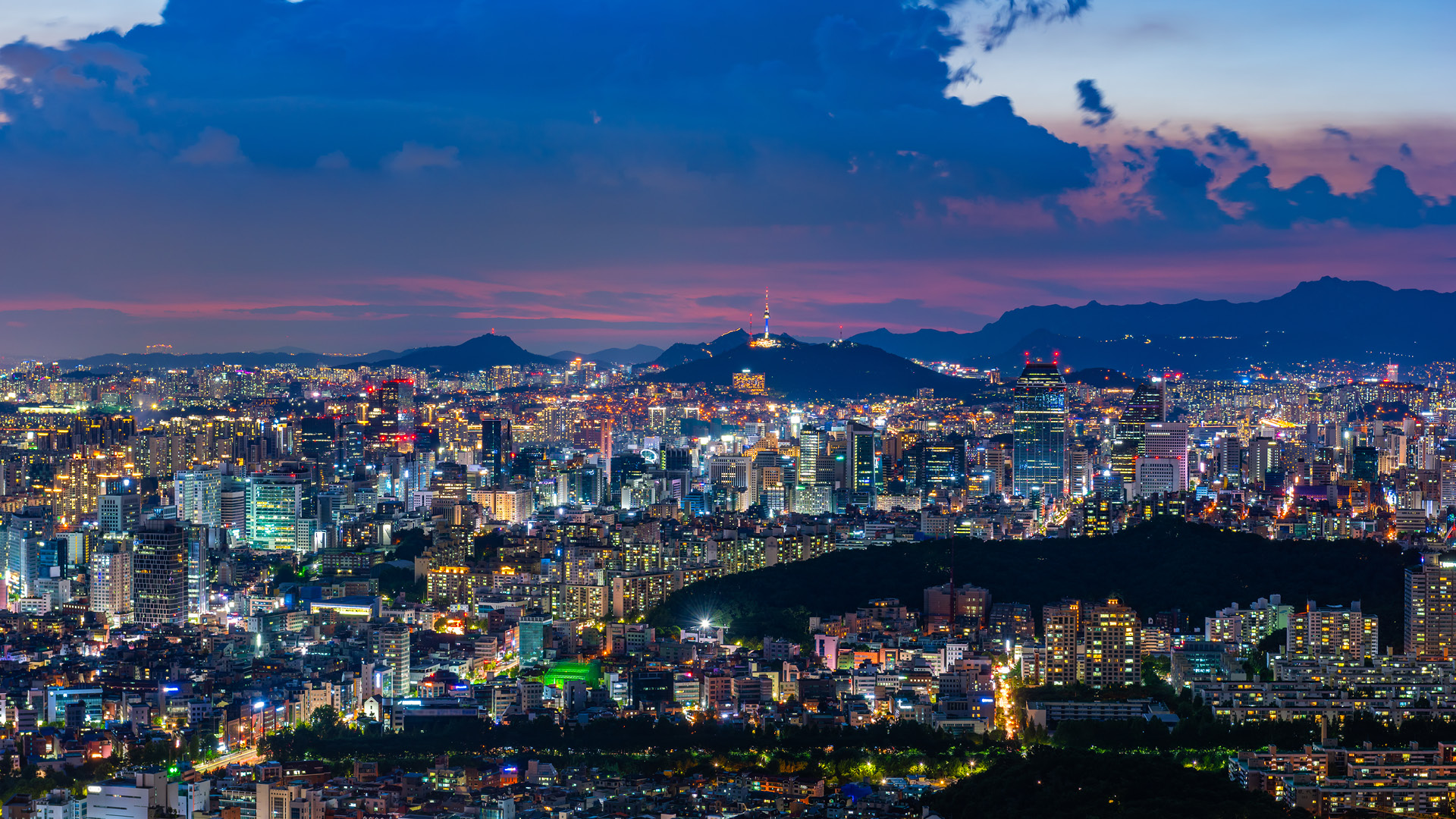 서울 도심 야경