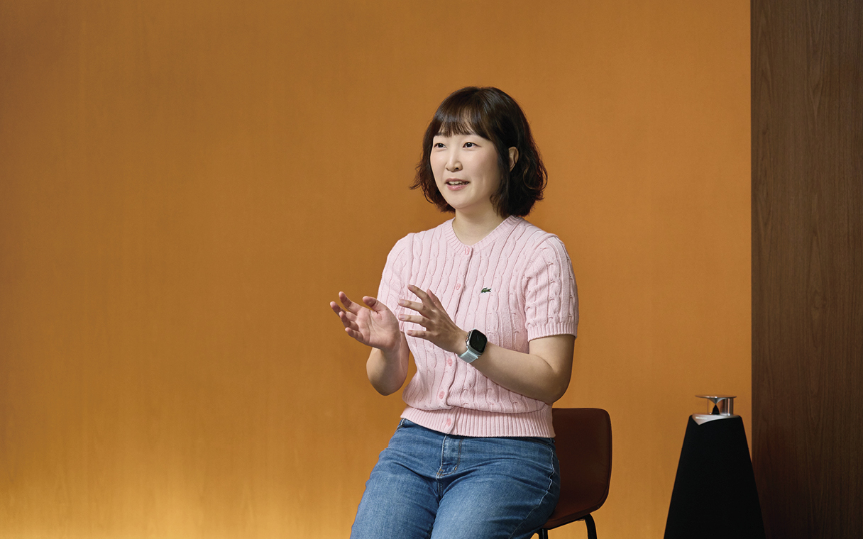 이민아 책임연구원이 질문에 답변 중이다