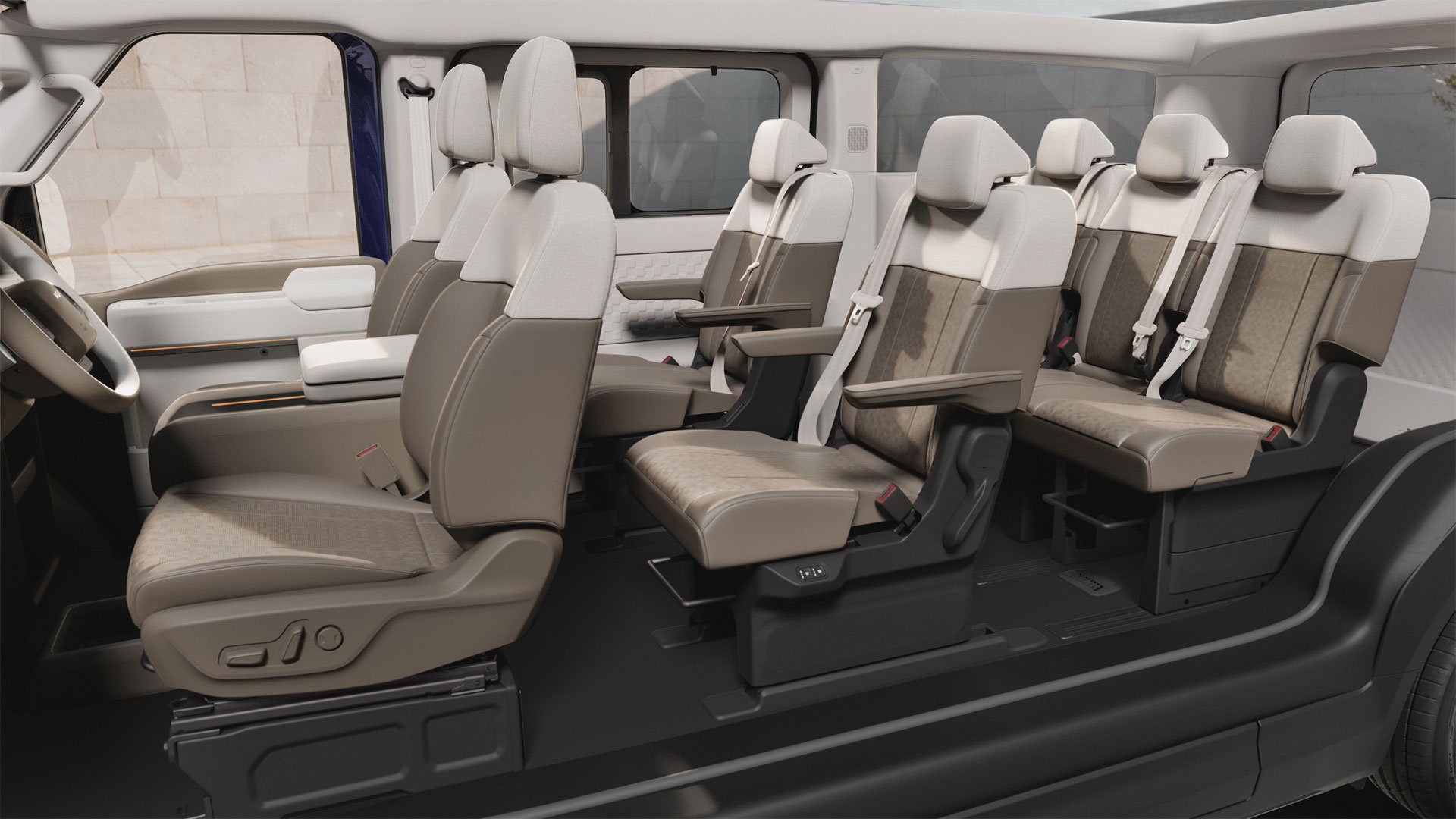 The Kia PV7 Passenger Interior