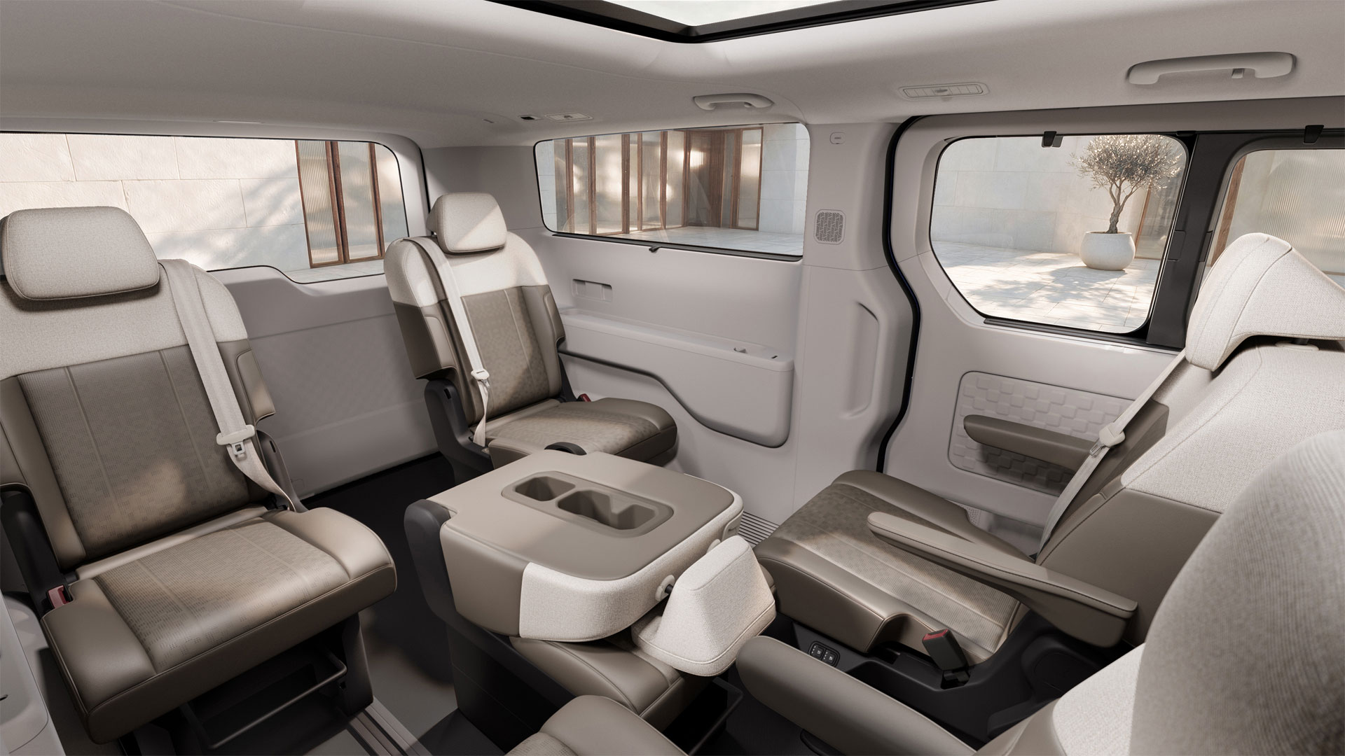 The Kia PV7 Passenger Interior