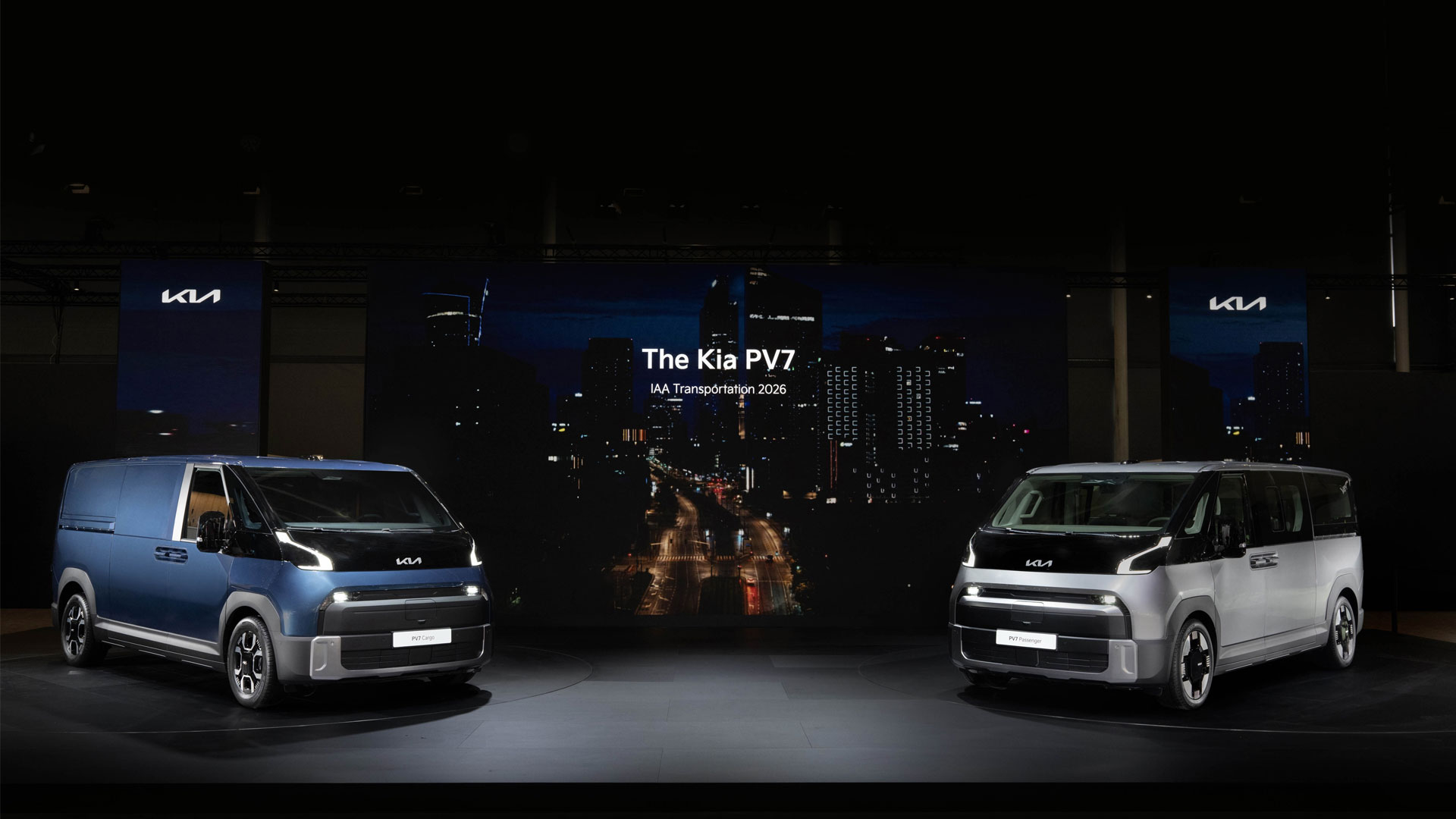The Kia PV7 Cargo and Passenger displayed at the IAA 2026