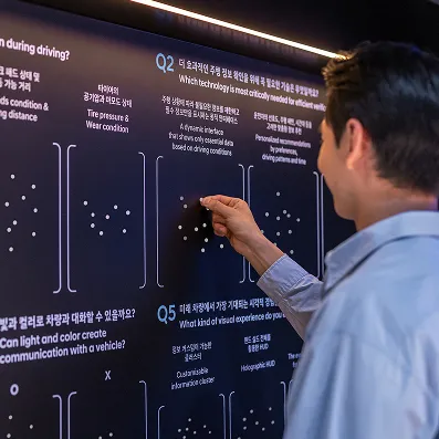 UX 연구과정에 직접 참여하는 모습